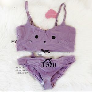 Frisky Whiskers Lingerie Set